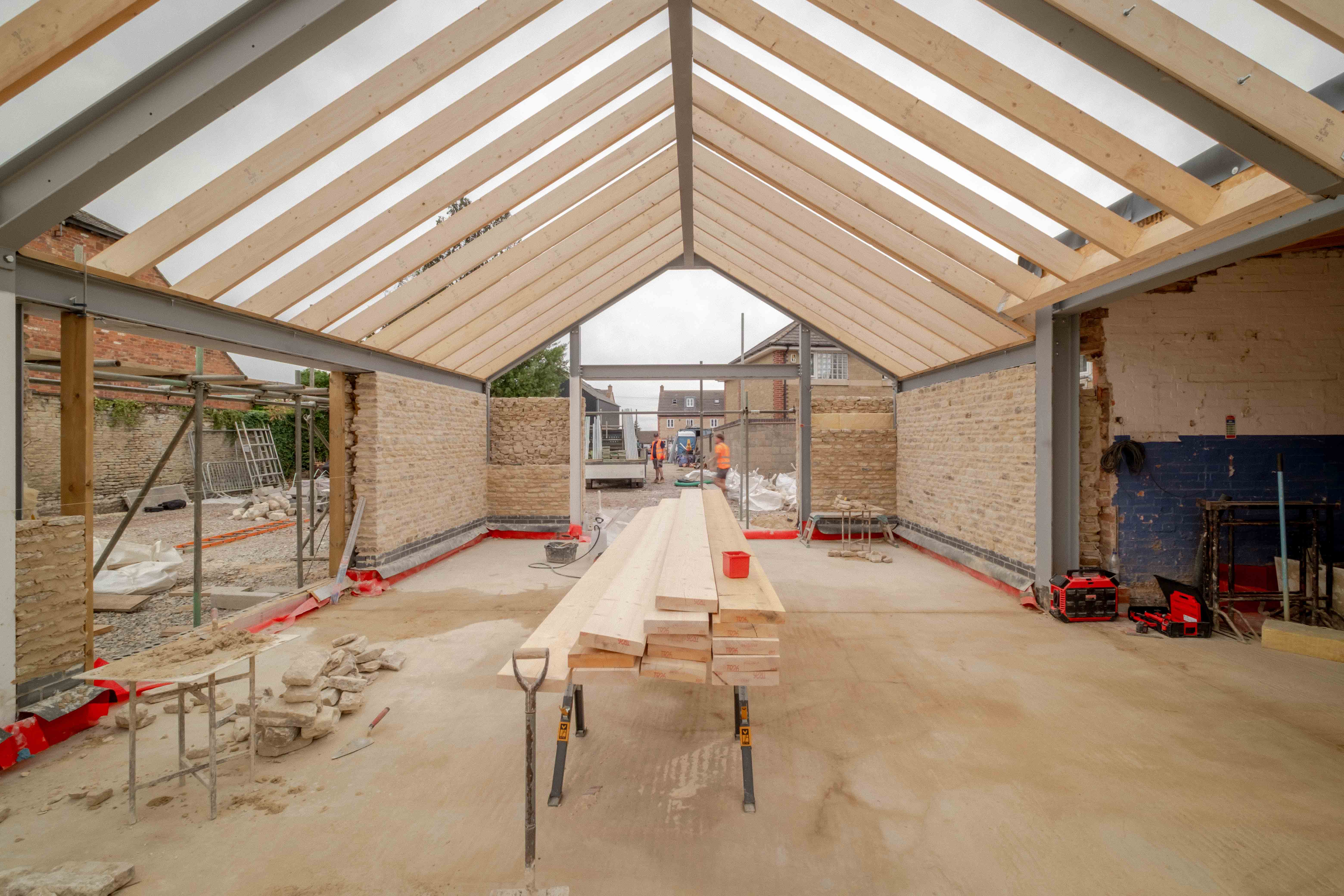 The new Market Square showroom under construction