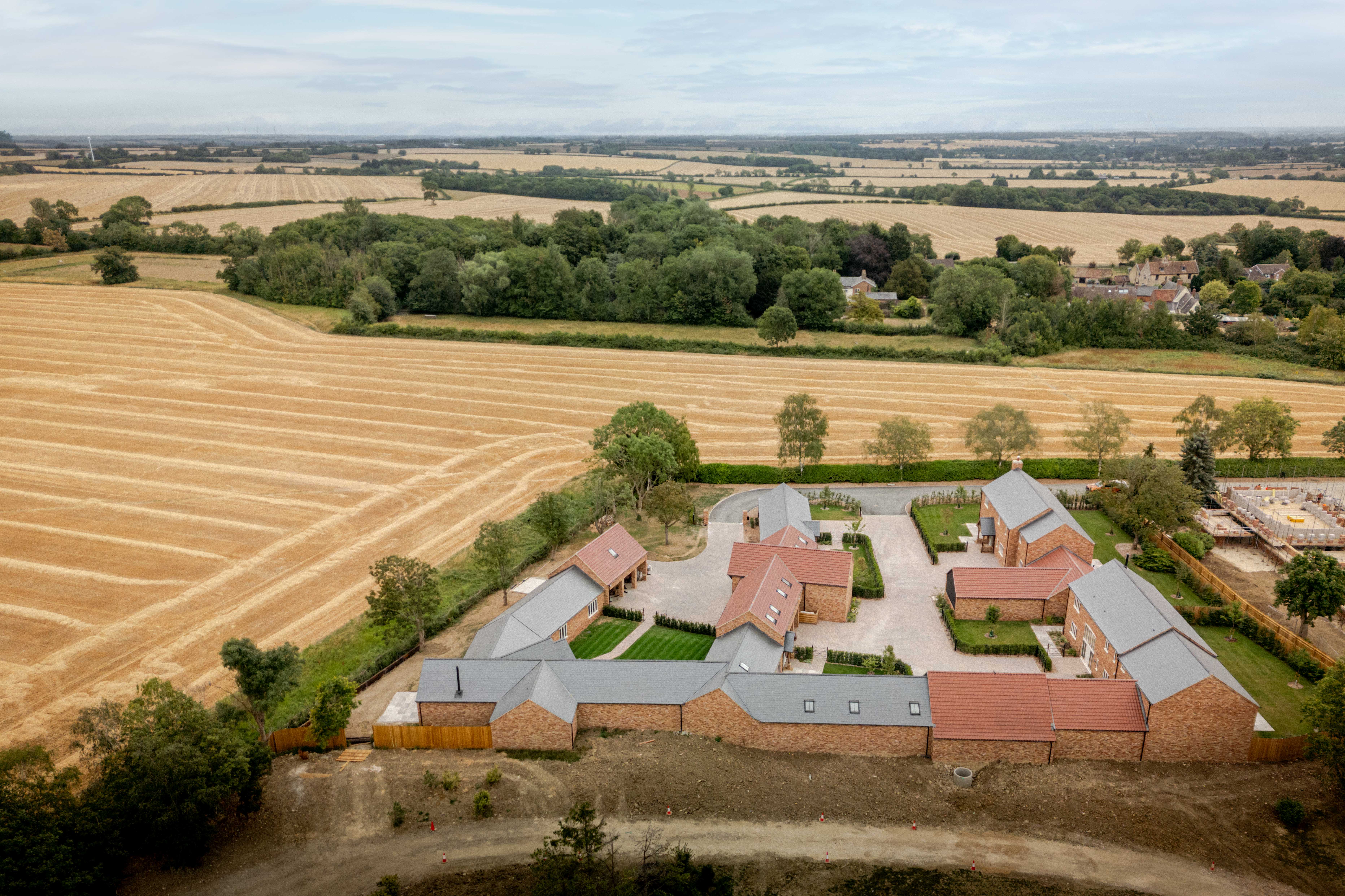 Phase 1 of The Old Farmyard from the air