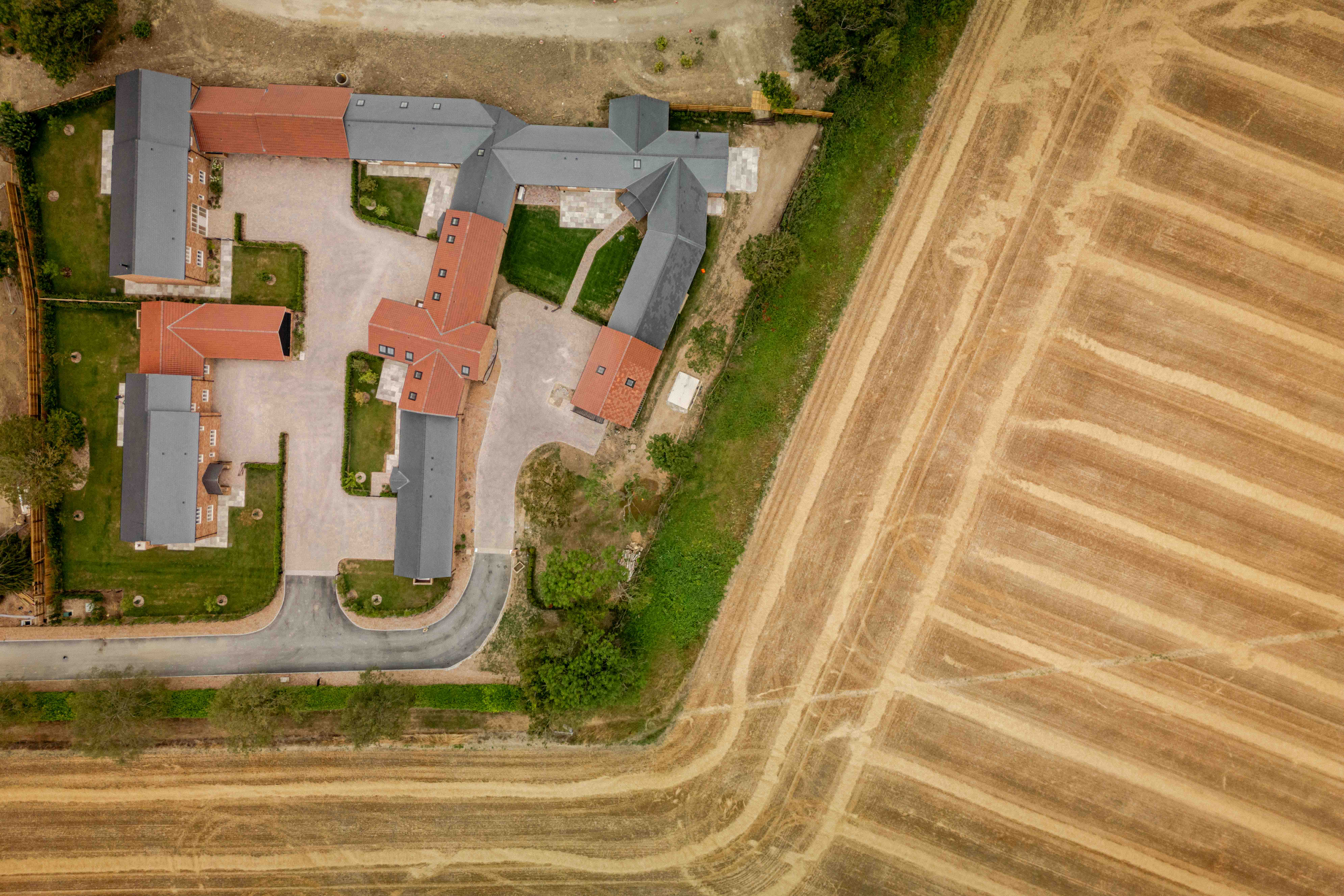 Phase 1 homes seen from the air