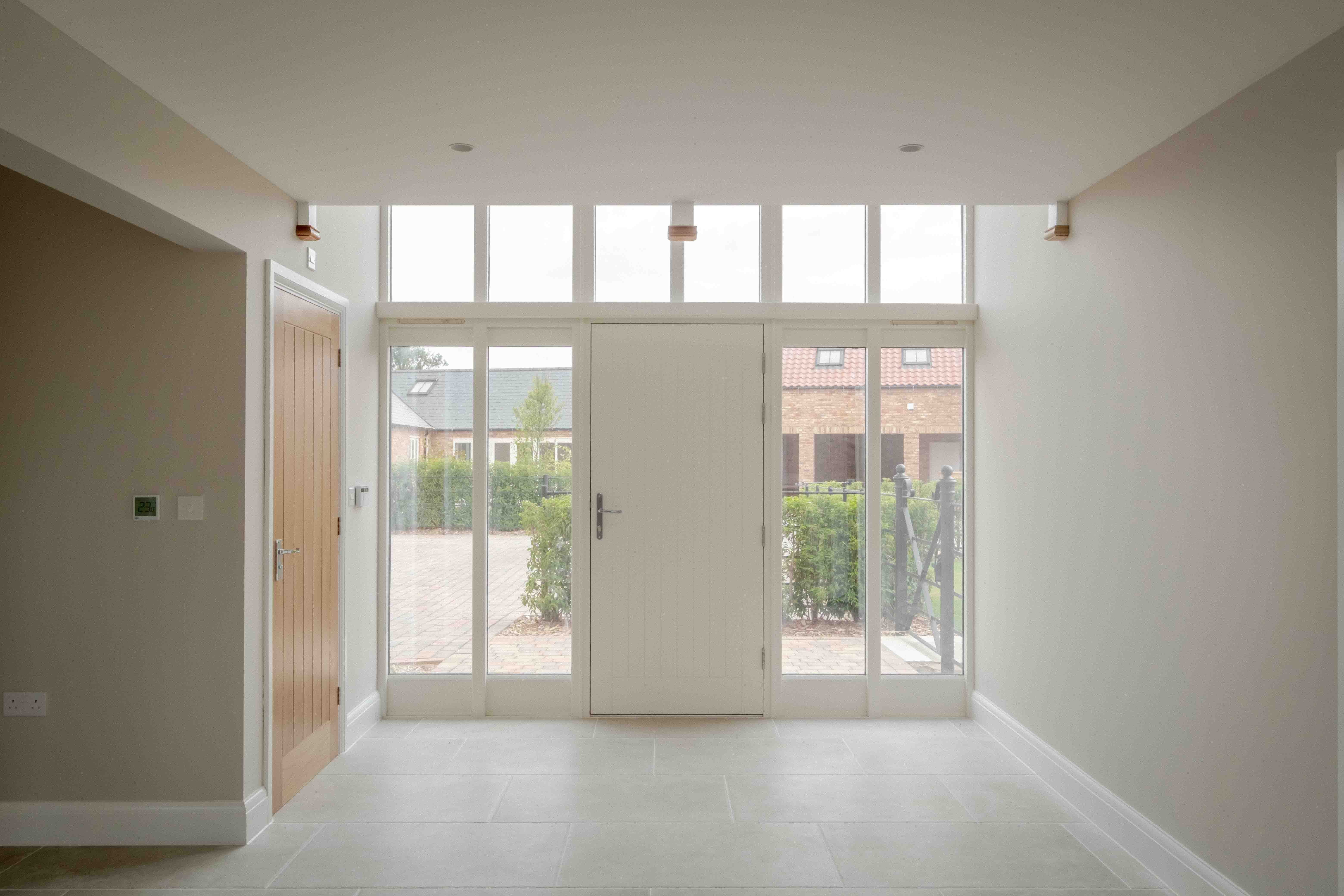 Hallway looking back out through the glazing