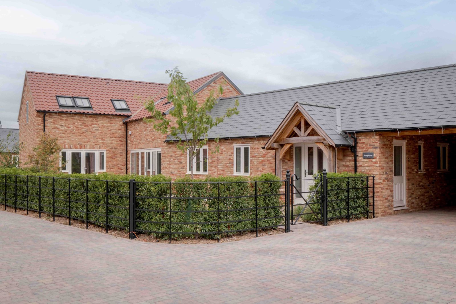 Foxgloves, a single-storey home with an oak porch