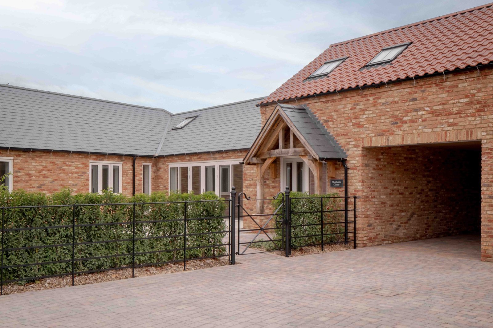 Shepherds Corner, with its brick carport and oak porch