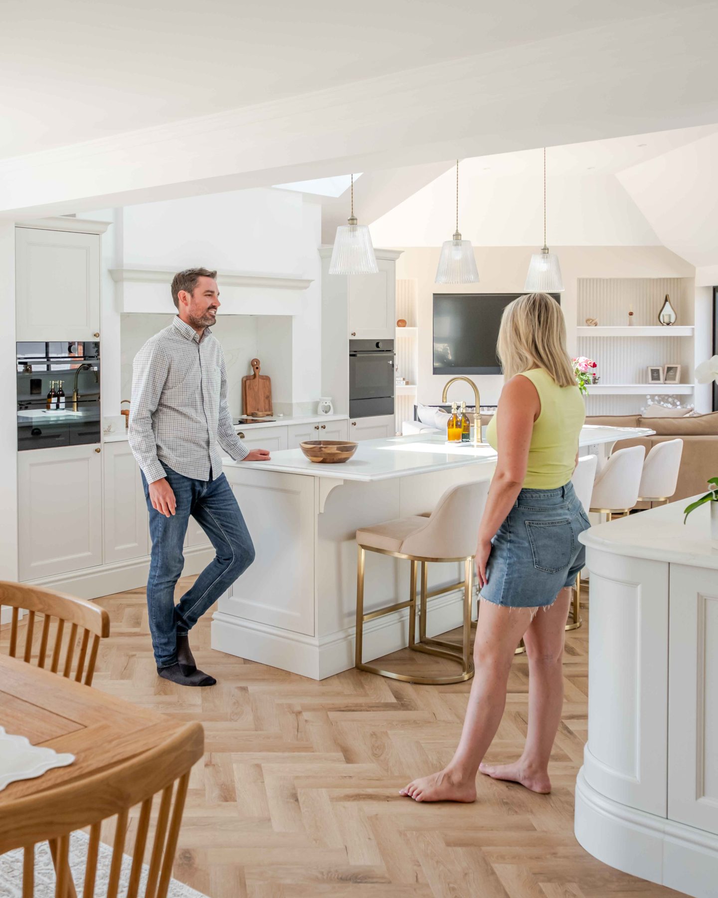 The finished kitchen in everyday use