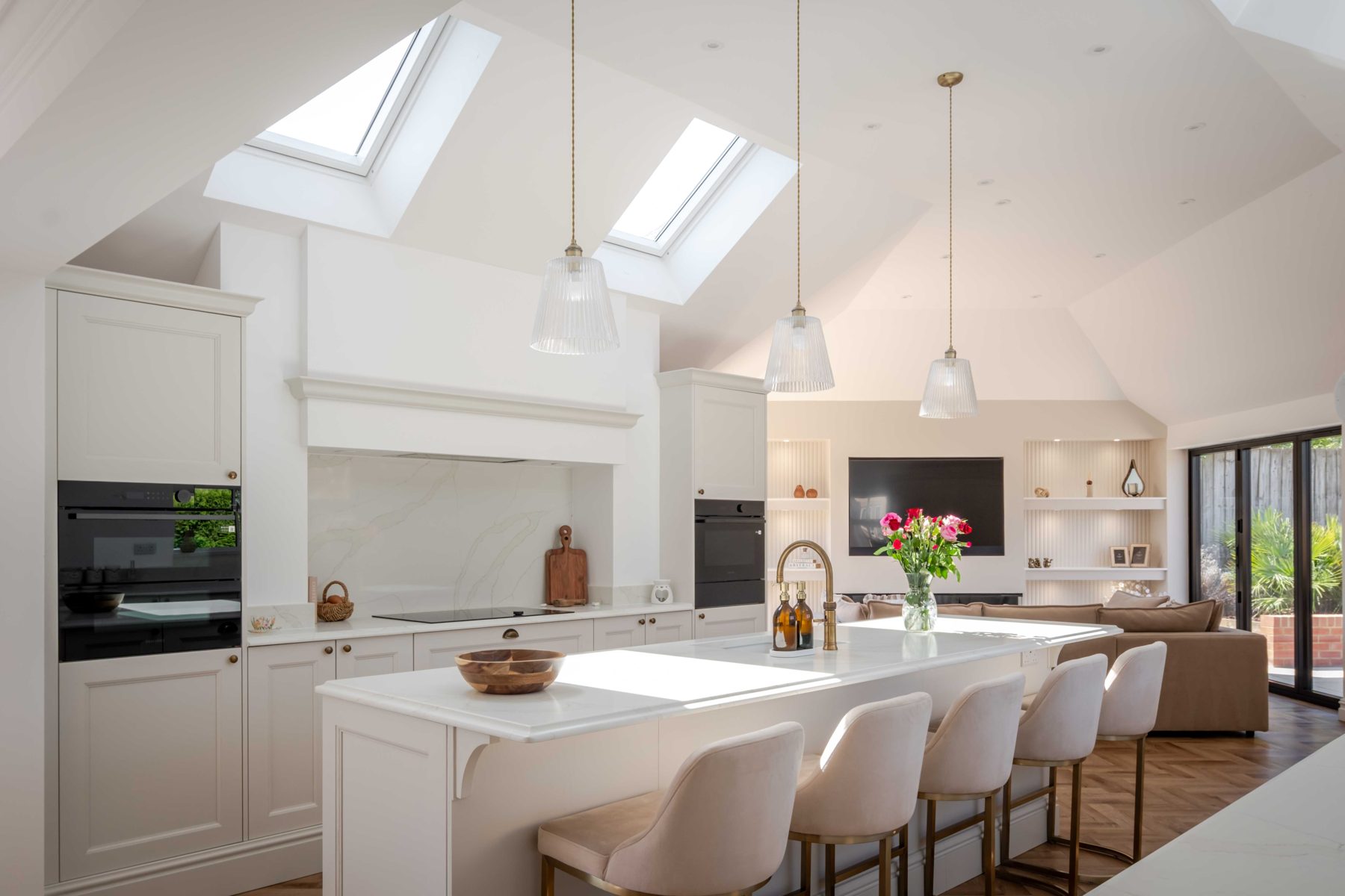 Rooflit kitchen and dining space